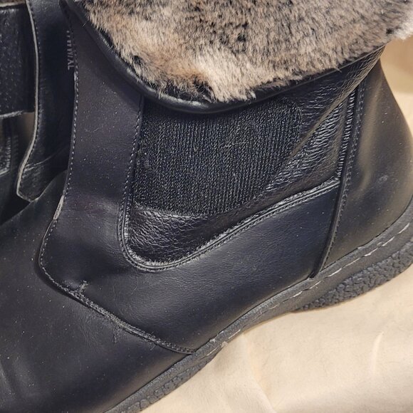 Wanderlust Gill-2 Velcro Women's Size 11 WIDE WIDTH Winter Boot Black Waterproof - Picture 8 of 13